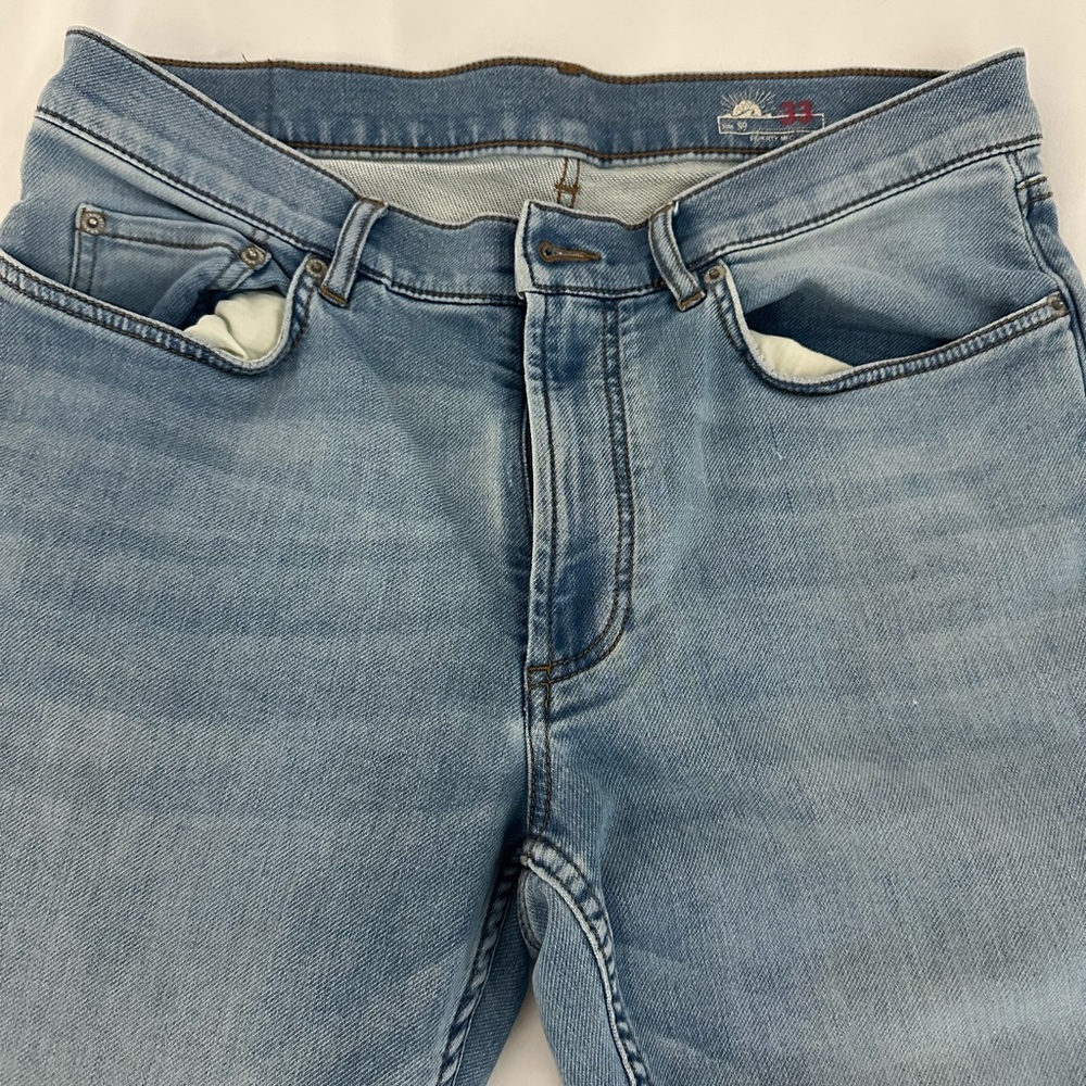 Faherty Light Blue Straight 33x32